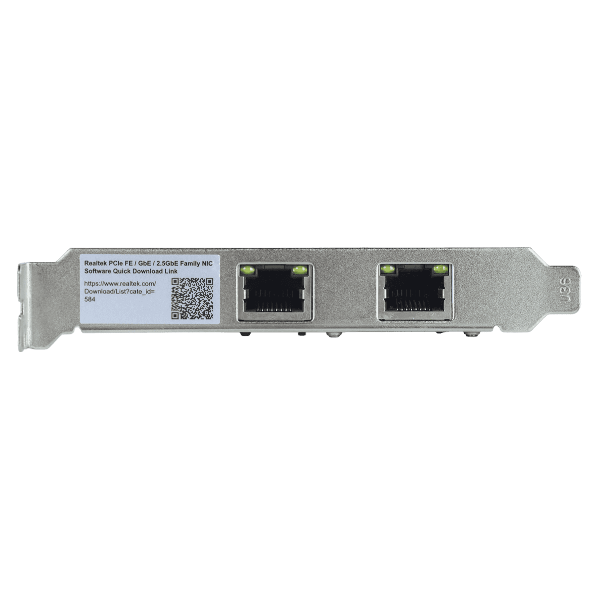 Placa de Rede 2.5G Dual Port RJ45 PCI-E X1 LC2500-2P detalhe
