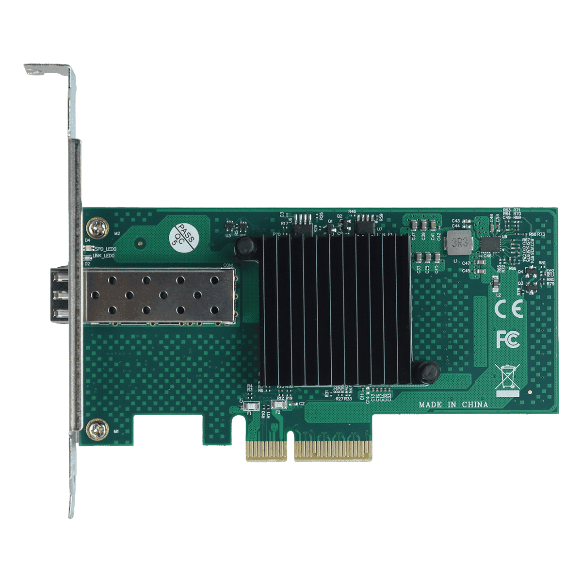 Placa de Rede 10G SFP+ Single Port PCI-E X4 SFP10G1P em destaque