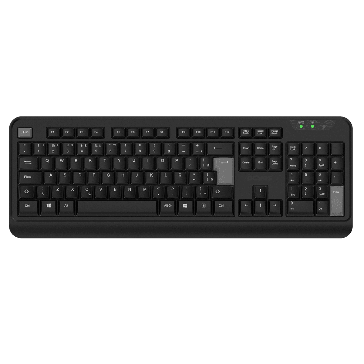 Teclado Sem Fio Comfort - Wireless 2.4GHz - ABNT2 (CMFBKW)
