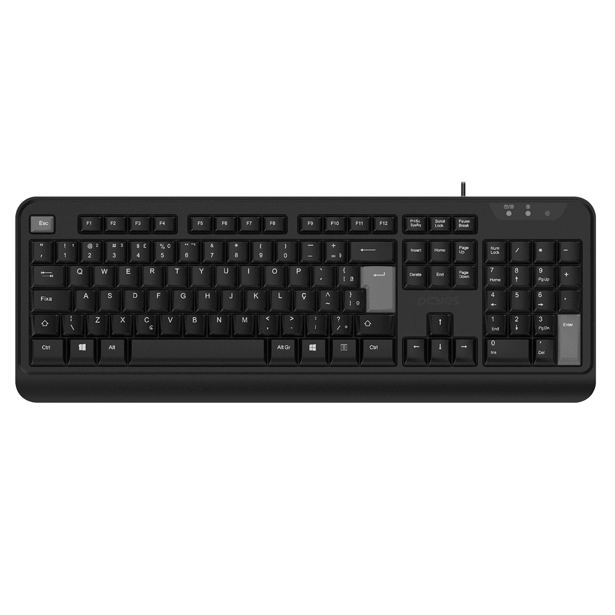 Teclado USB Comfort - Cabo 2 Metros - ABNT2 (CMFBK)