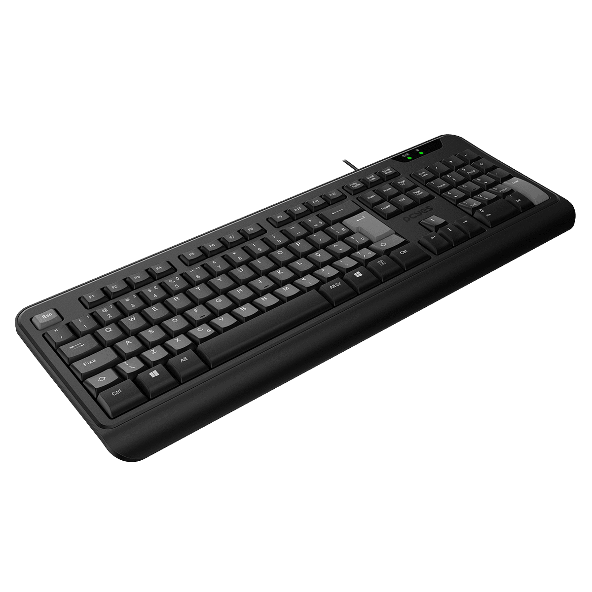 Teclado USB Comfort - Cabo 2 Metros - ABNT2 (CMFBK) detalhe