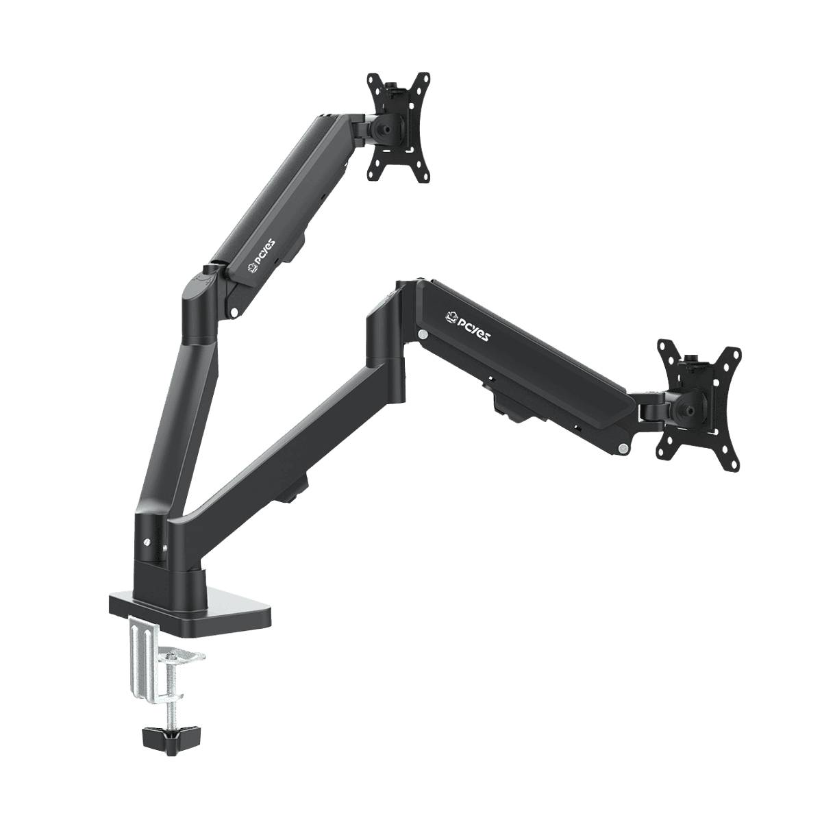 Suporte Articulado para 2 Monitores PCYES 17-32" Assistido por Mola SM-012GD em destaque