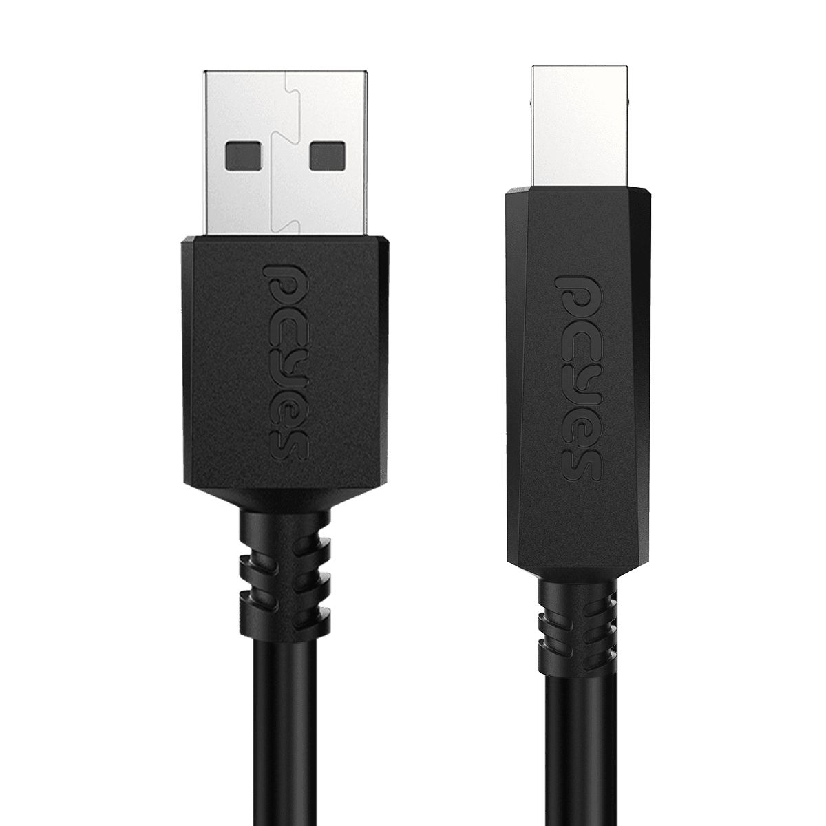 Cabo PCYES USB 2.0 A para B 3 Metros para Impressora PUABM2-3 detalhe