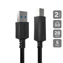 Cabo PCYES para Impressora USB A 3.0 para USB B 3.0 2 Metros PUABM3-2 1