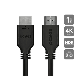 Cabo HDMI PCYES 2.0 4K 60Hz 1m PHM20-1 1