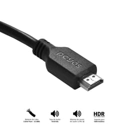 Cabo HDMI PCYES 2.0 4K 60Hz 15 Metros Cobre Puro 18Gbps PHM20-15 6