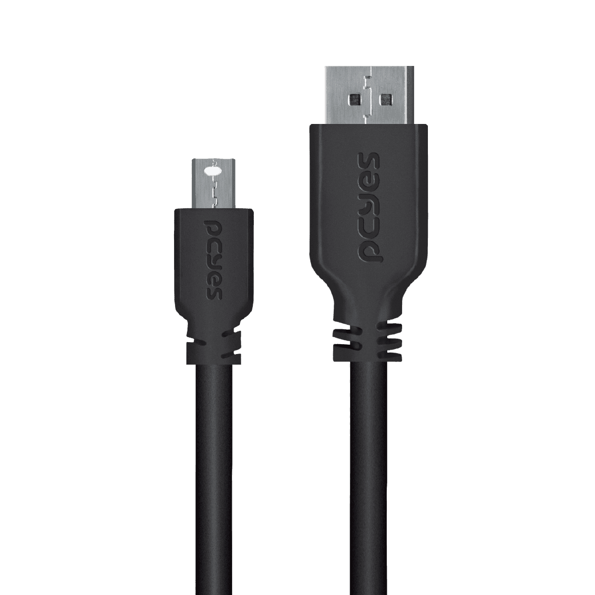 Cabo PCYES DisplayPort 1.2 para DVI-D 2 Metros 4K 10bits Preto PDVI-2 detalhe