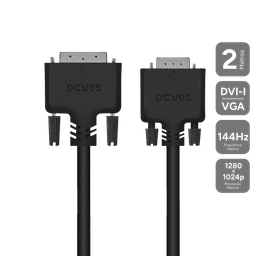 Cabo PCYES DVI-I 24+5 para VGA 15 Pinos 2M PDVM15-2 1