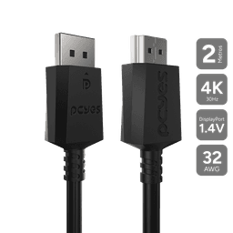 Cabo PCYES DisplayPort 1.4 para HDMI 2.0 2m PDPHM-2 1