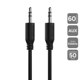 Cabo P2 3.5mm Macho para P2 3.5mm Macho PCYES 60cm P35M-06 1