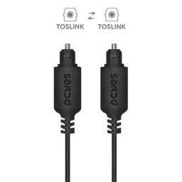 Cabo Óptico Digital PCYES 1M Áudio 7.1 Dolby DTS POD-1 2