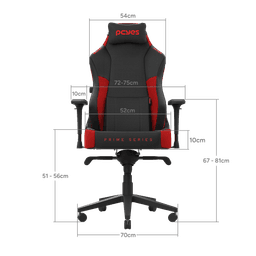 Cadeira Gamer PCYES Ergonômica Prime Red Magma PCGP-RD 6