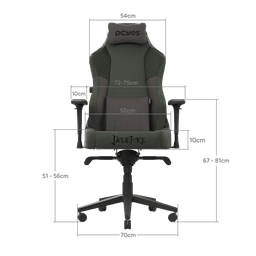 Cadeira Gamer PCYES Ergonômica Ultimate Jade Fire PCGU-JF 6