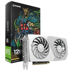 Placa de Vídeo RTX 3060 12GB GDDR6 PCYES 192-bit Dual Fan Projeto Edge White PVRTX3060WT2F 1