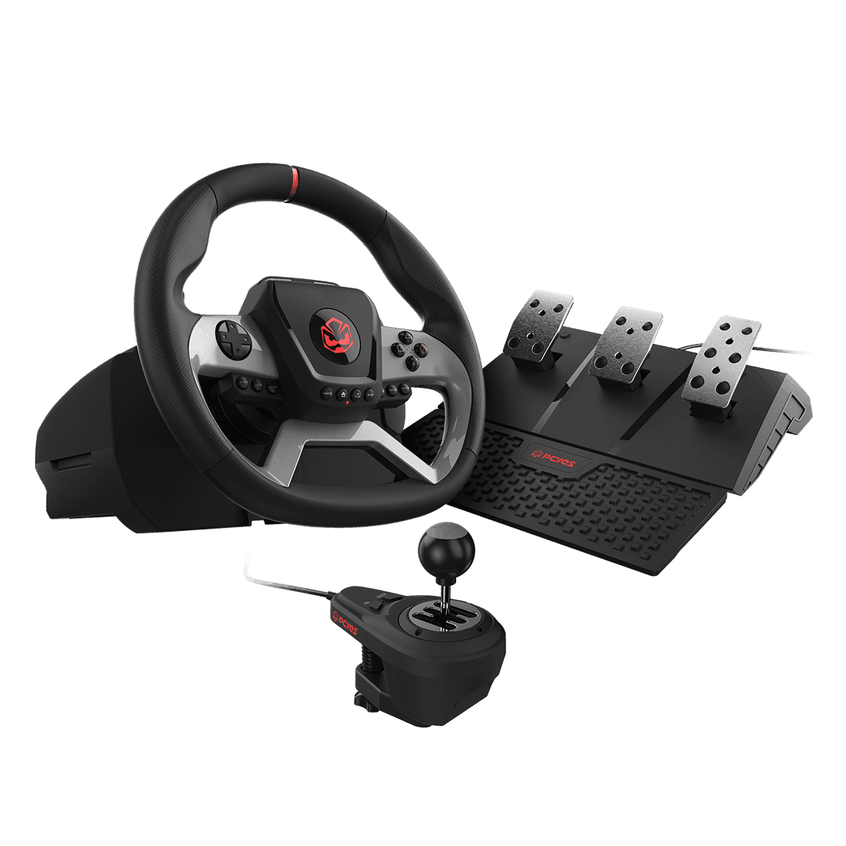 Volante Gamer PCYES W270 Force Feedback 3.2Nm 1080° PC Xbox PS4