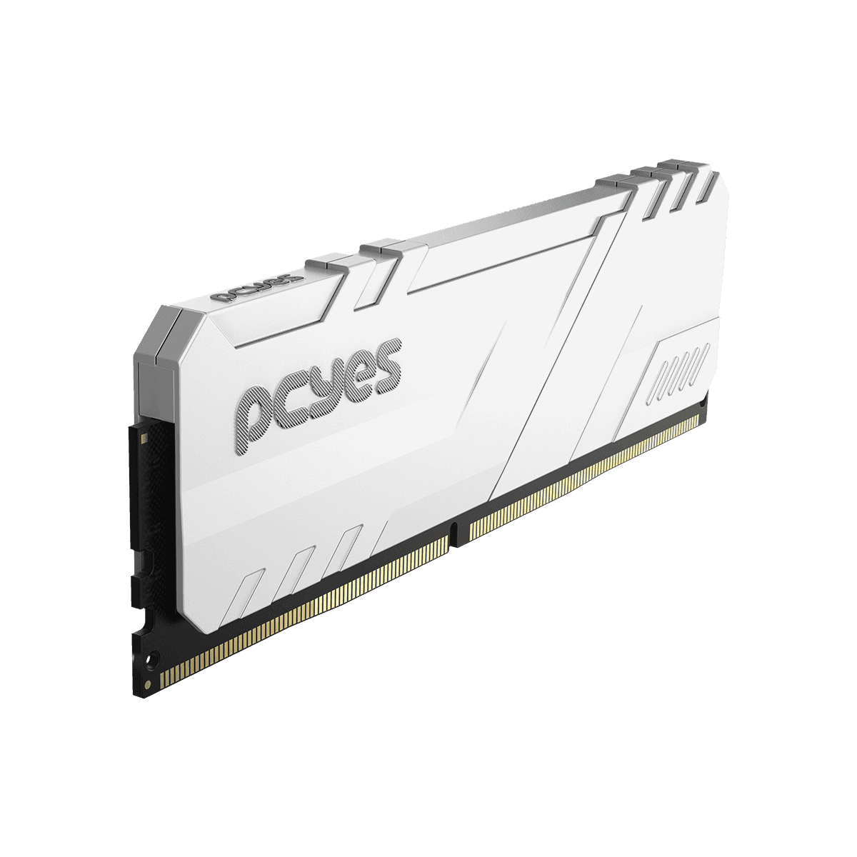 Memória gamer UDIMM 8GB DDR5 5600MHz – branca (PM085600D5W) detalhe