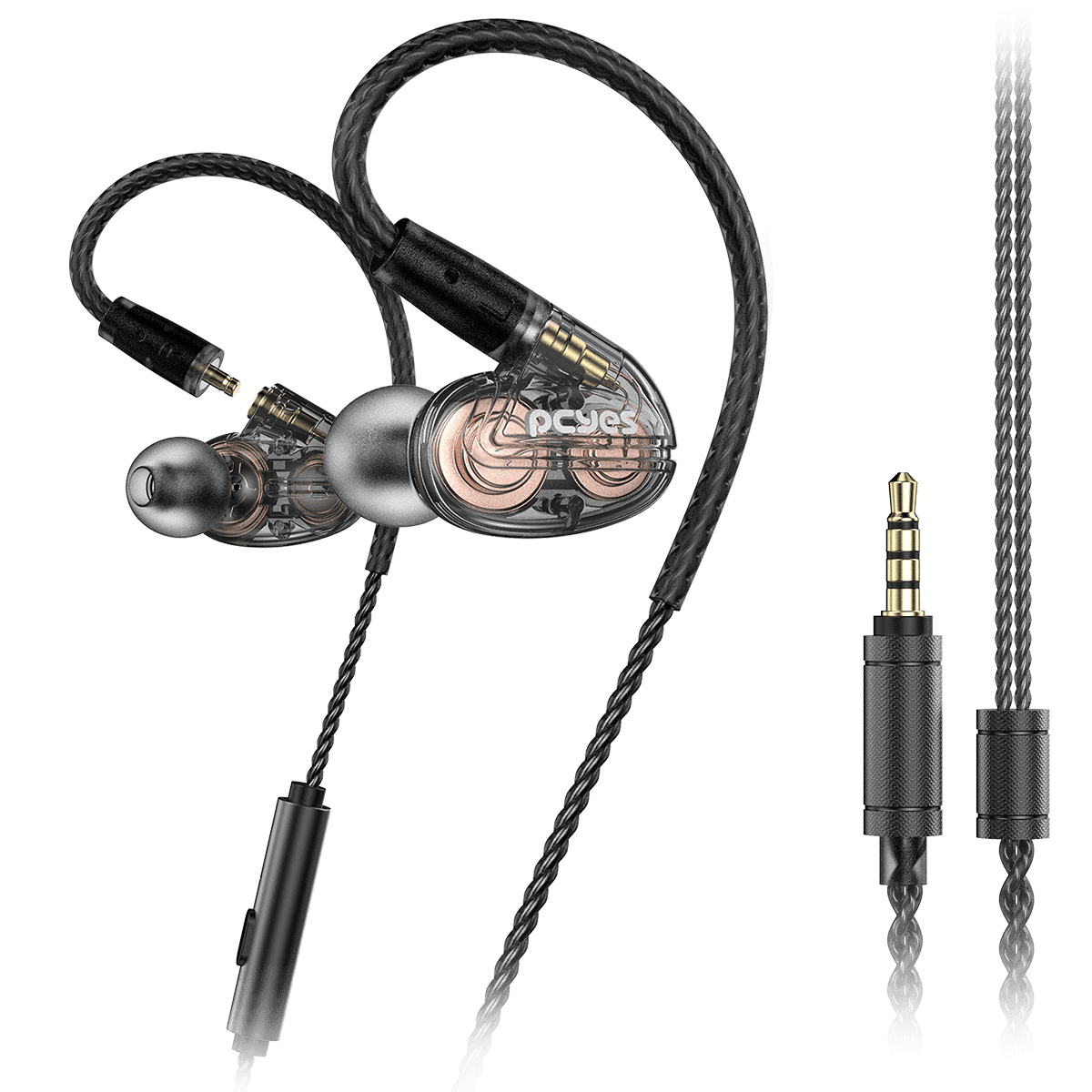 Fone de Ouvido Gamer Kheper PCYES Intra Auricular Duplo Driver 3,5mm Cabo Destacável FPKH2DD