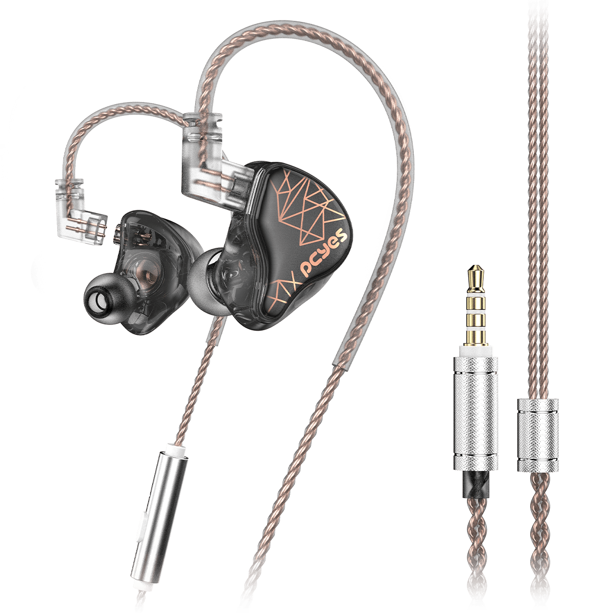 Fone de Ouvido Gamer Myria PCYES Intra Auricular 10mm P3 3,5mm Cabo Destacável FPMY1DD