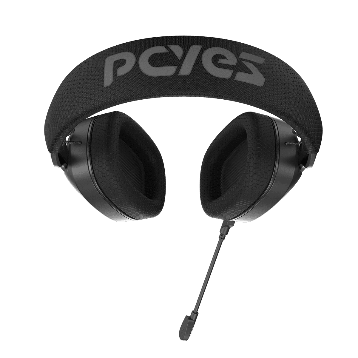 Headset PCYES Gamer Nowy Black Vulcan USB Surround 40mm RGB HGNW40BV detalhe