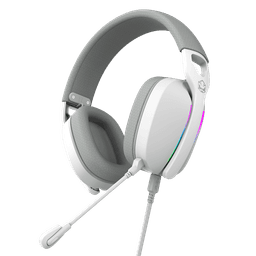 Headset PCYES Gamer Nowy White Ghost USB Surround 40mm RGB Microfone Destacável HGNW40WG 1