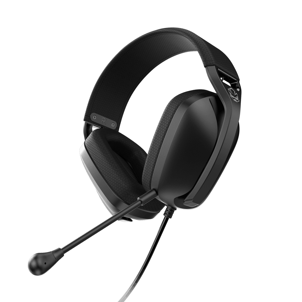 Headset PCYES Gamer Nyra Black Vulcan P2 3,5mm Driver 40mm Microfone Destacável HGNYBV