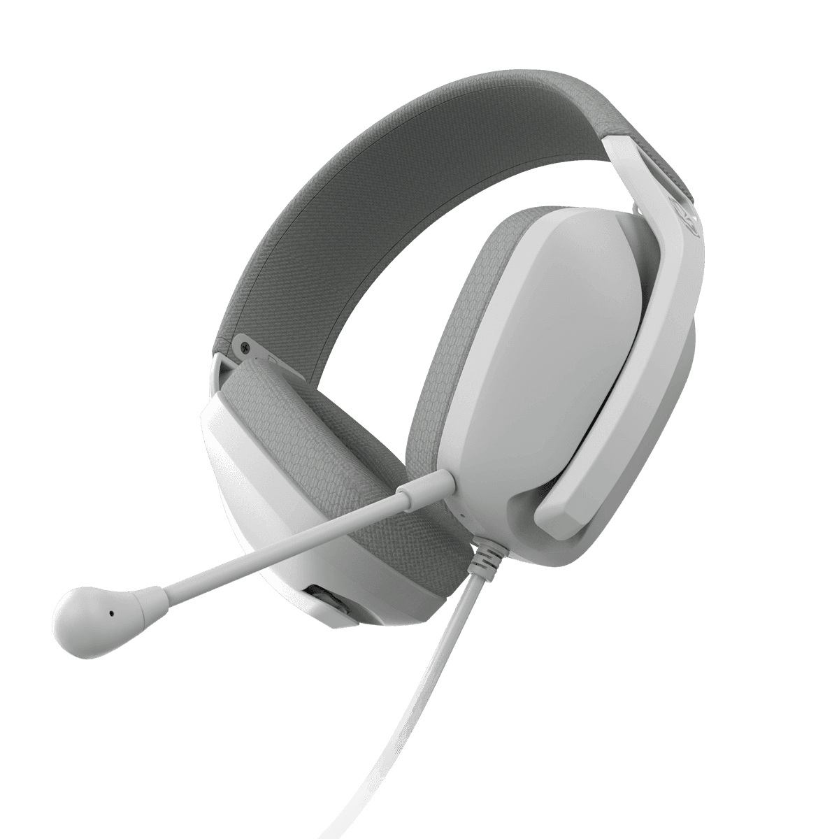 Headset PCYES Gamer Nyra White Ghost P2 3,5mm Driver 40mm Microfone Destacável HGNYWG detalhe