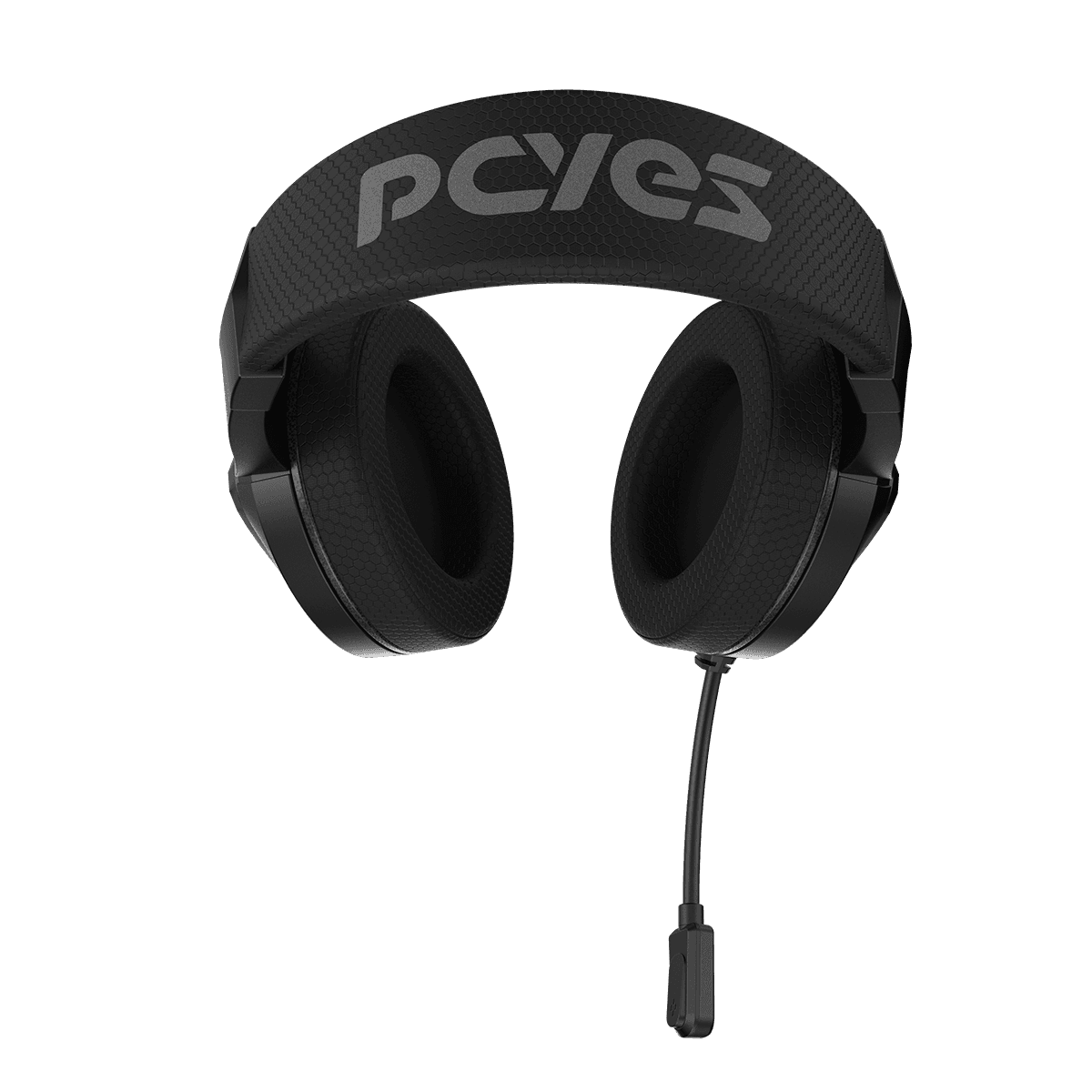 Headset PCYES Gamer Deffy Black Vulcan USB 50mm RGB Microfone Omnidirecional HGDF50BV detalhe