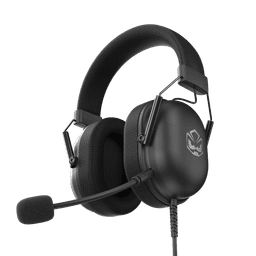 Headset PCYES Gamer Kamar Black Vulcan USB 50mm Microfone Destacável HGKM50BV 1
