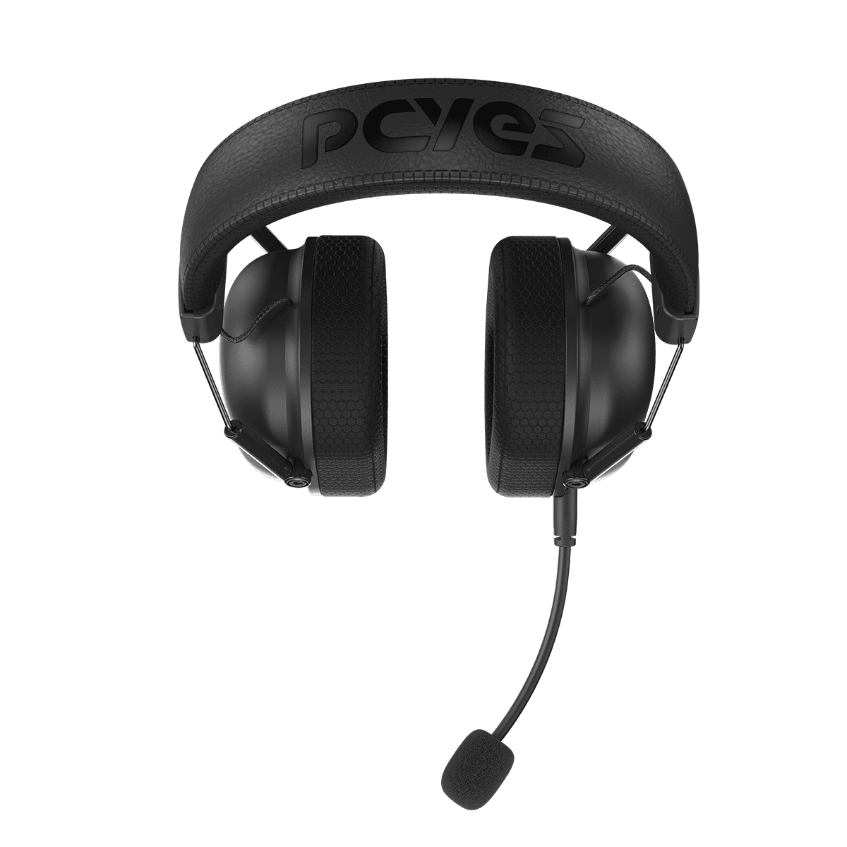 Headset PCYES Gamer Kamar Black Vulcan USB 50mm Microfone Destacável HGKM50BV detalhe