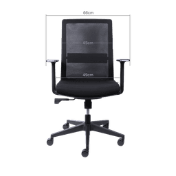 Cadeira Ergonômica Office PCYES B3 Preta com Tela Mesh 6
