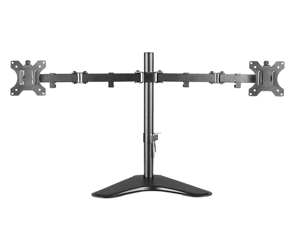 Suporte de Mesa para 2 Monitores PCYES 13-32" Ajuste de Altura PLMSM02A em destaque