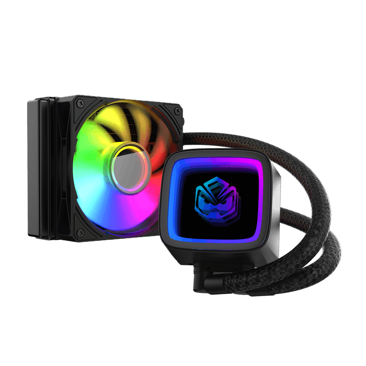 Water Cooler PCYES Tundra Black Vulcan ARGB 120mm WCTBK120