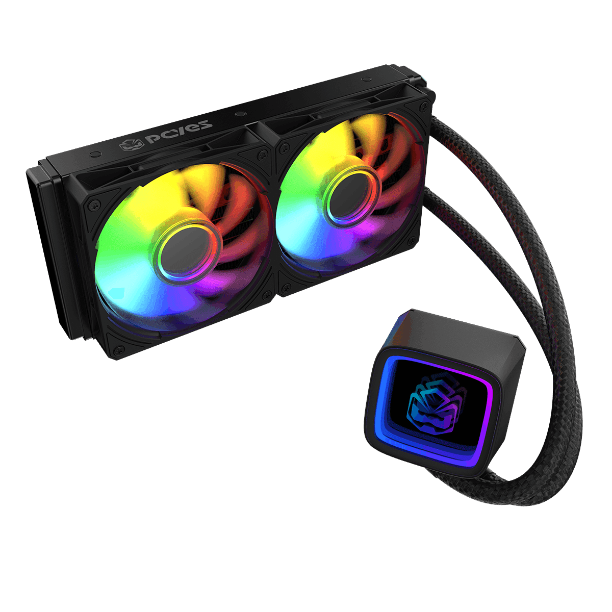 Water Cooler PCYES Tundra Black Vulcan Argb 240 Mm Wctbv 240