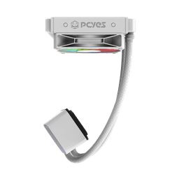 Water Cooler PCYES Tundra White Ghost ARGB 120mm TDP 150W WCTWG120 5