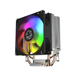 Cooler para Processador PCYES Tundra 90 Black Vulcan LED Rainbow TDP 115W ACTBKA90 1
