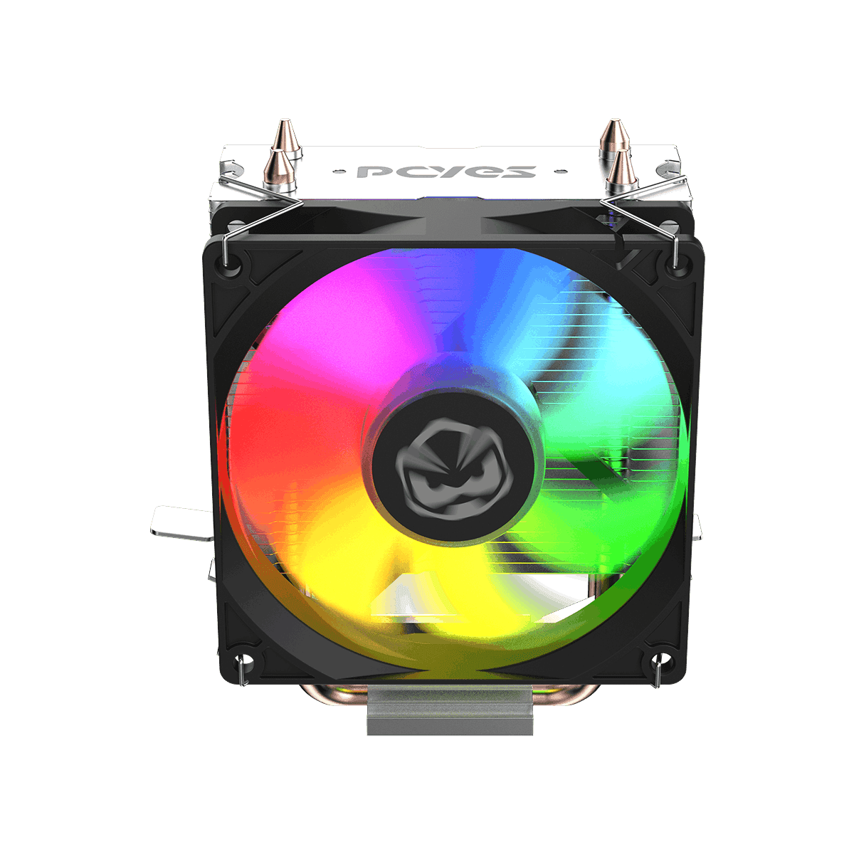 Cooler para Processador PCYES Tundra 90 Black Vulcan LED Rainbow TDP 115W ACTBKA90 em destaque