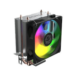 Cooler para Processador PCYES Tundra 90 Black Vulcan LED Rainbow TDP 115W ACTBKA90 3