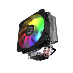 Cooler para Processador PCYES Tundra 120 Black Vulcan LED Rainbow TDP 160W ACTBKA120 5