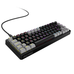 Teclado Mecânico PCYES Mecka 65% ABNT2 Outemu Blue com Knob e RGB Rainbow TPMKBVBL 2