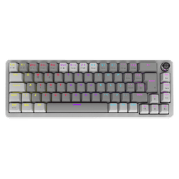 Teclado Mecânico PCYES Mecka White Ghost 65% ABNT2 Outemu Red RGB Rainbow TPMKWGRD 1