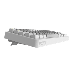 Teclado Mecânico PCYES Mecka White Ghost 65% ABNT2 Outemu Red RGB Rainbow TPMKWGRD 4