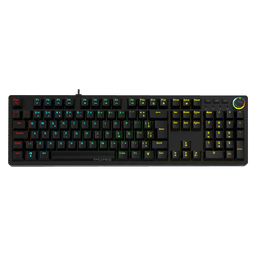 Teclado Mecânico PCYES Zecky Black Vulcan 100% ABNT2 Outemu Red RGB PTZKBVRD 1