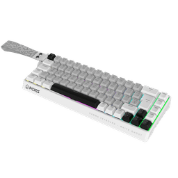 Teclado PCYES Magnético Gamma White Ghost RGB 8000Hz USB PMGMWG 1