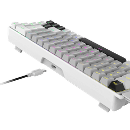 Teclado PCYES Magnético Gamma White Ghost RGB 8000Hz USB PMGMWG 4