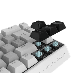 Teclado PCYES Magnético Gamma White Ghost RGB 8000Hz USB PMGMWG 7