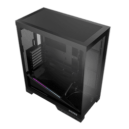 Gabinete Gamer PCYES Forcefield Flow Black Vulcan GFFFBV 3