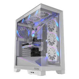 Gabinete Gamer PCYES Forcefield Flow White Ghost GFFFWG 1