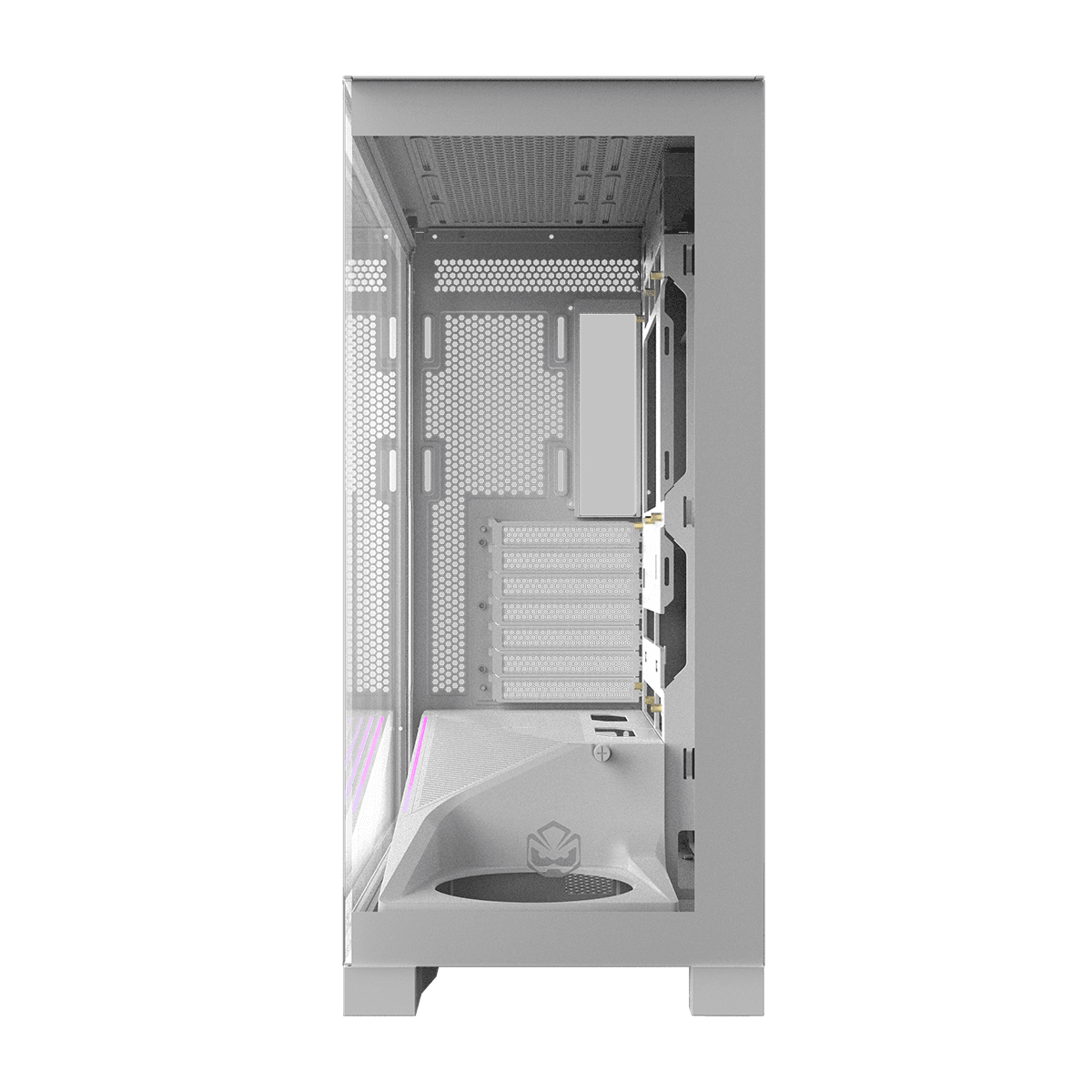 Gabinete Gamer PCYES Forcefield Flow White Ghost GFFFWG em destaque