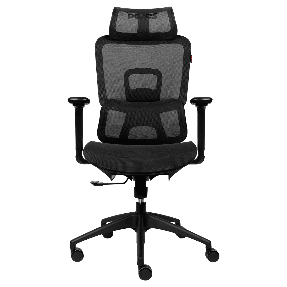 Cadeira Office Ergonômica MS5 Preta com Apoio 3D e Mesh Respirável PCYes detalhe