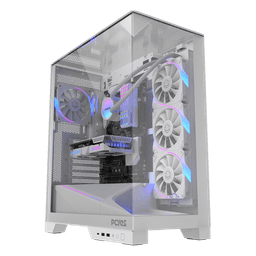 Gabinete Gamer PCYES Forcefield Dome White Ghost GFFDWG 1